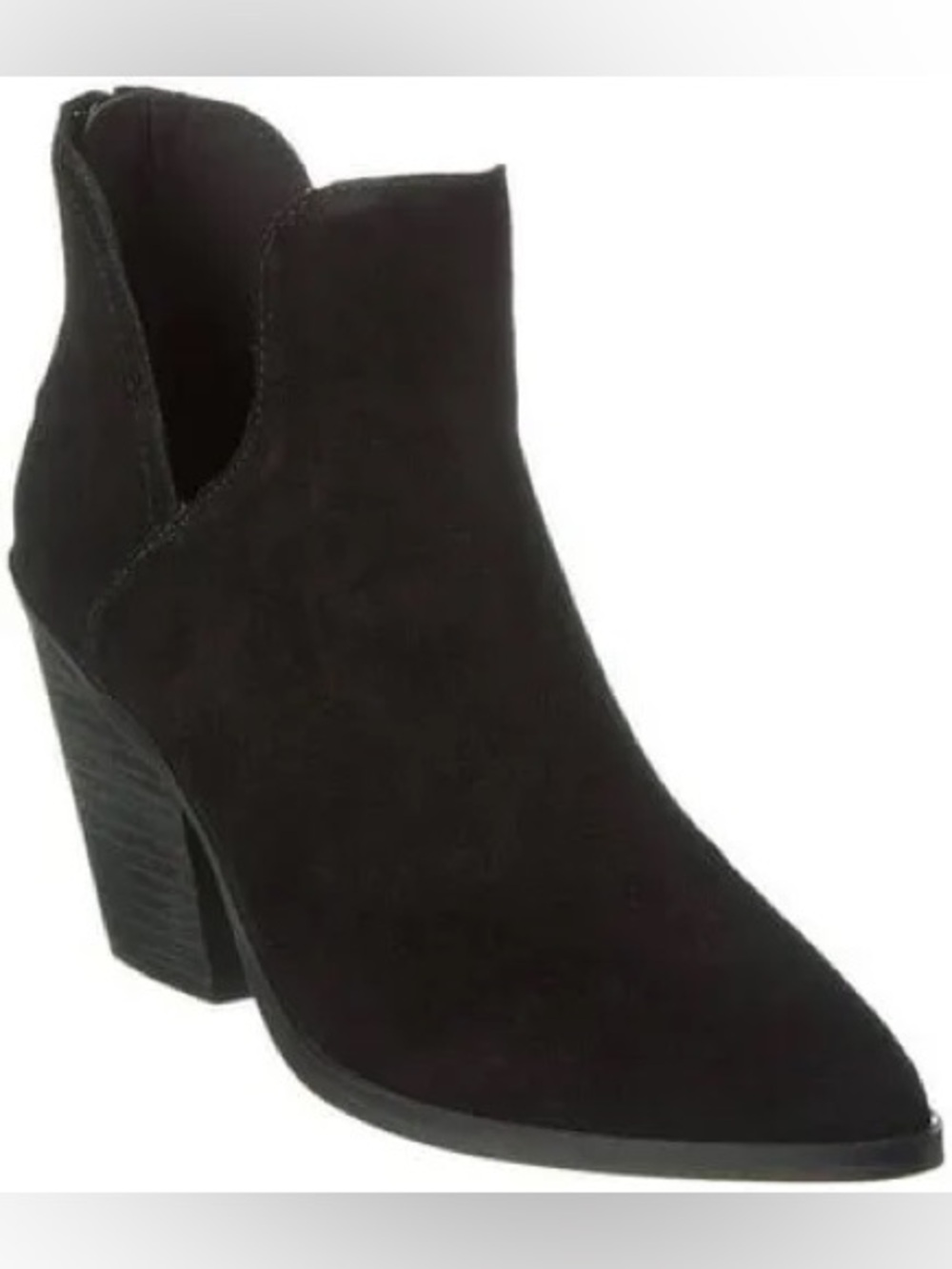 Blondo Neda Waterproof Black Suede Pointed Toe Booties Size 8.5